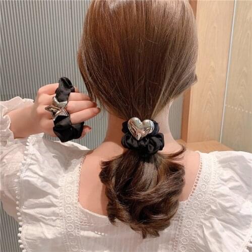 Women Lady Fashion Elastic Hair Ring Luxury Crystal Hair Rubber bands Rope Headbands Ties Hair Accessories for Women & Girls