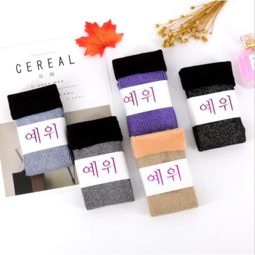 Autumn and winter ladies snow socks warm thick gold and silver silk plus velvet snow boots for women