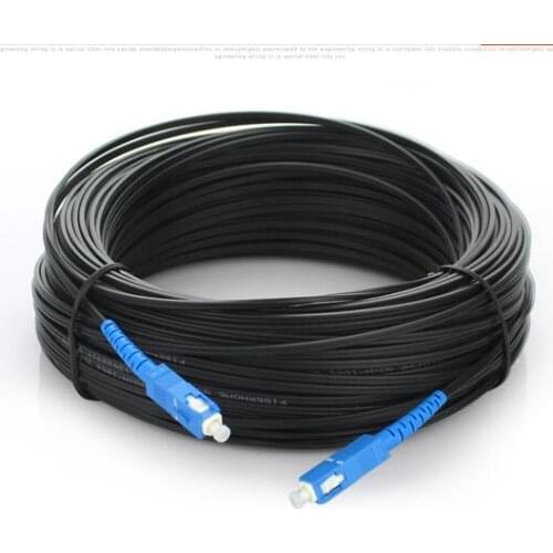 100M FTTH Fiber Optic Drop Cable Patch Cord SC to SC SM Single Core SC-SC 100 Meters Jumper