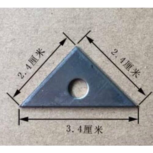 100pcs 24X24X34mm hole:5mm thickness:0.6mm Triangle iron plate stamping iron sheet welding fixed base with hole 90 degrees