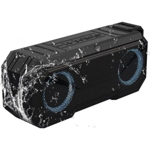 3000mAh Bluetooth Speaker 5.0 IPX7 Waterproof Wireless Loudspeaker Stereo Cool LED Colorful Light Portable Power Bank Subwoofer