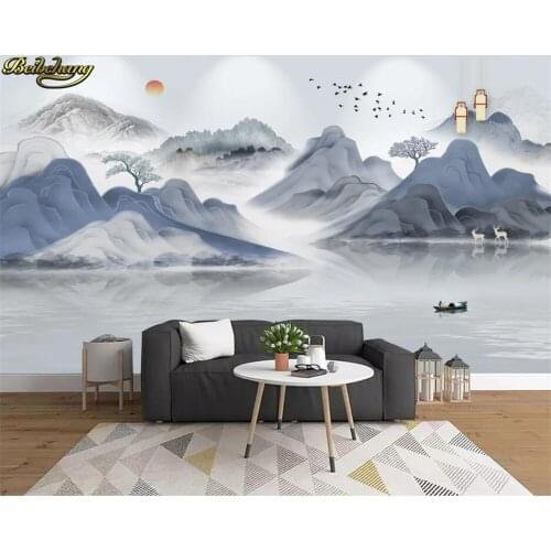 Beibehang 3d wallpaper mural landscape scenery golden landscape background wall zen landscape papel de parede wall papers home