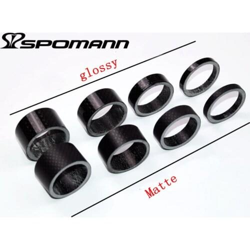 4 PCS Bicycle Headset Carbon Fiber Washer Set 28.6 mm Bike Headset Stem Refit Spacers 1-1/8 inch 5mm 10mm 15mm 20mm