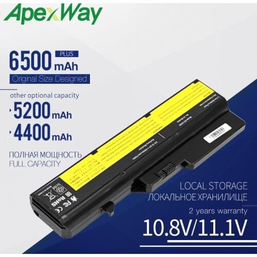 ApexWay 6Cells New Laptop Battery G460 For Lenovo G470 V470 L09C6Y02 L09L6Y02 L09M6Y02 L09N6Y02 L09S6Y02 LO9L6Y02 LO9S6Y02 B570E