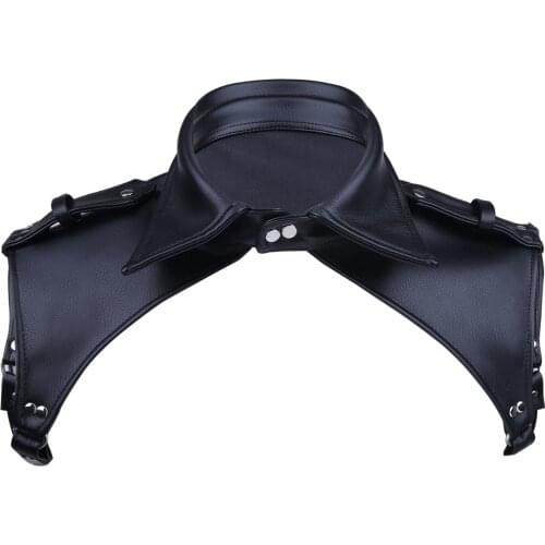Men Faux Leather Body Chest Harness Latex Crop Tops Erotic Sexy Lingerie Restraints Bondage Nightclub Gothic Punk Rave Costume