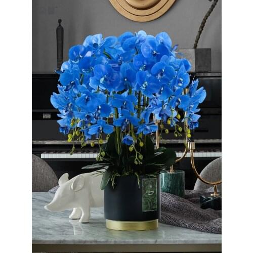 Boreal Europe style simulation Butterfly orchid potted Table flower art Artificial flowers fall decorations office decor