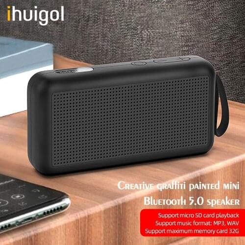 Ihuigol Bluetooth Wireless Speaker Portable Waterproof Stereo Music Surround Outdoor Speaker with Mic Support Micro SD TF Card