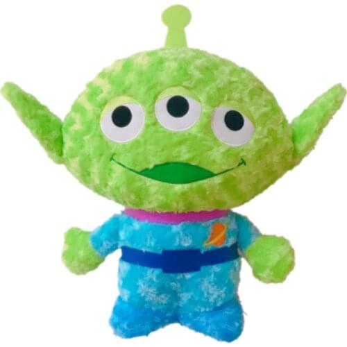 Toy Story Alien Toy Plush Woody Buzz Lightyear Three Eyes Robot Cartoon Stuffed Soft Doll Toy Kids Christmas Halloween Gift