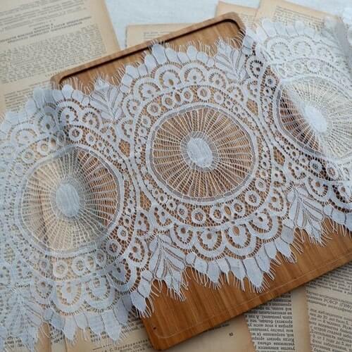 28CM Hollow eyelashes lace wedding dress decoration home table flag material underwear lace