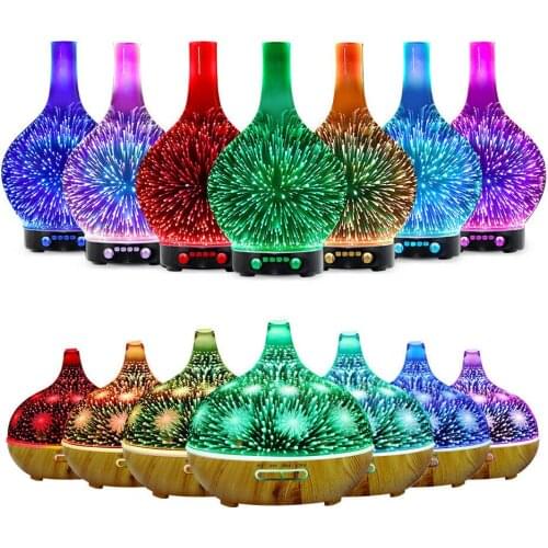 Mini Home Humidifier Gift Ultrasonic Creative Air Conditioning Aromatherapy Purification 3D Glass Humidifier