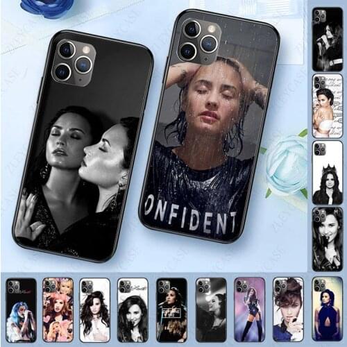 Transparent Soft Phone Case For iphone 11 11pro max 5s SE 2020 6splus 7 8plus x xs xr xsmax case Mobile Cover Demi Lovato