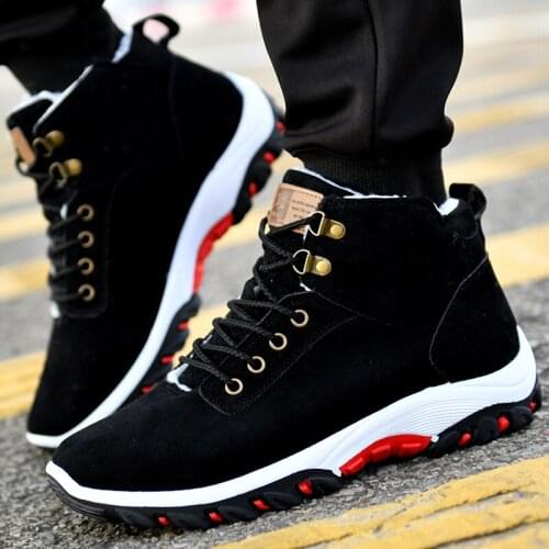 XPAY 2020 New Mens Boots Warm Mens Winter Boots Outdoor Comfortable Mens Snow Boots Fashion Mens Shoes