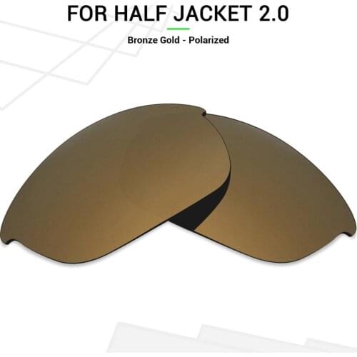 Mryok POLARIZED Replacement Lenses for Oakley Half Jacket 2.0 Sunglasses Bronze Gold