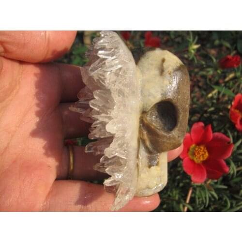 118g Tibets natural clear quartz crystal skull specimen