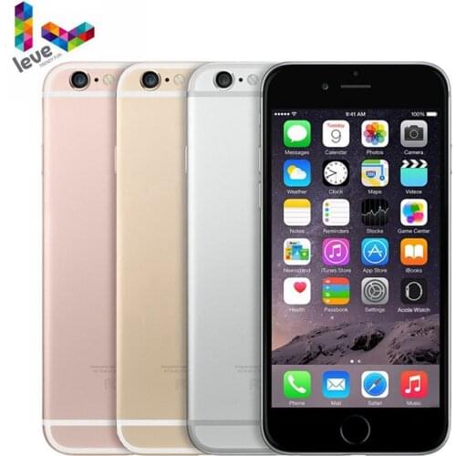 Unlocked Apple iPhone 6S 4G 4.7" 2GB RAM Original iOS 16&32&64&128GB ROM Bluetooth Dual Core Fingerprint LTE Used Mobile Phone