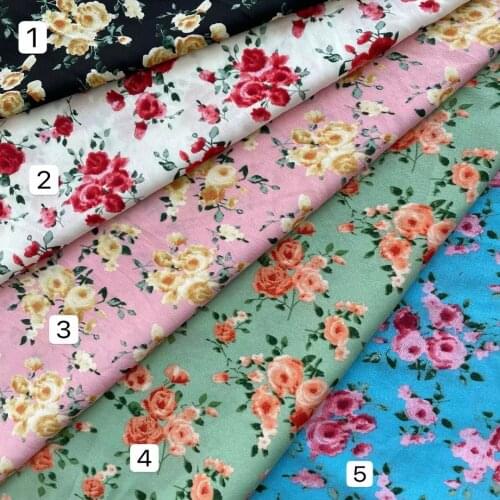 Fabric Scarf Flower Chiffon DIY Freshing Style Summer Dress Fabric Skirt Scarf Patchwork Material