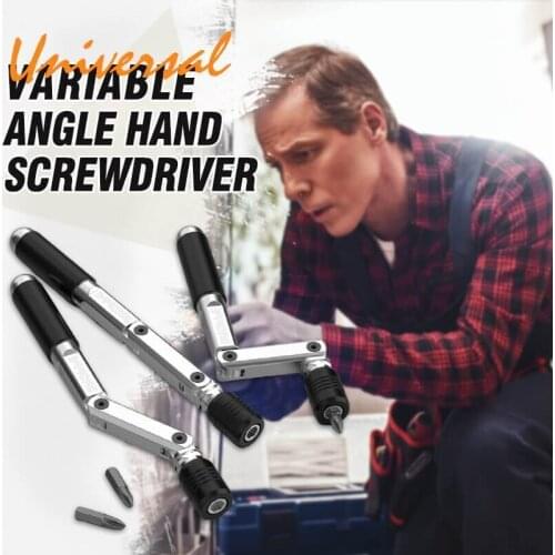 Universal Variable Angle Screwdriver Quick Change Screwdriver Set for 6.35mm Screwdriver Bits for Torx Phillips Screw Driver Bit