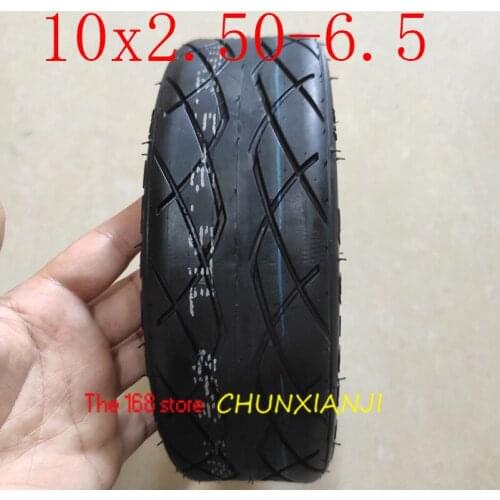 Lightning delivery 10x2.50-6.5 vacuum wheel tire 10*2.50-6.5 tubeless tyre Thickening for electric scooter balance car