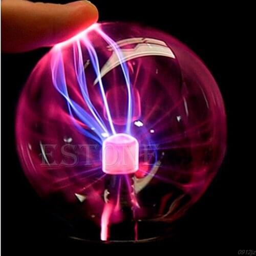 1PC Plastic Luminaria Glass Plasma Ball Hot Magic USB Sphere Lightning Lamp Light Party Black Base Novidade Bedside Lamp