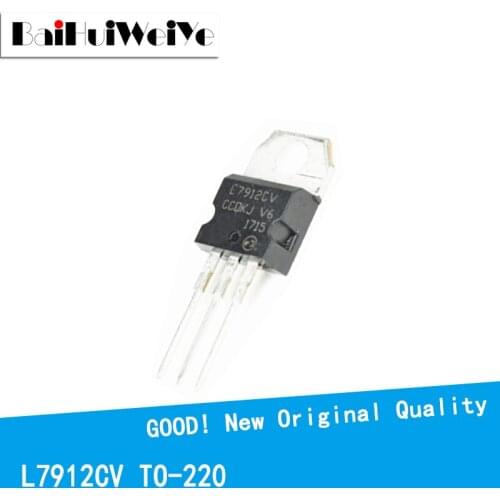 10PCS/LOT L7912 L7912C L7912CV 1.5A/12V TO-220 New and Original IC Chipset MOSFET MOSFT TO220 Three-Terminal Voltage Stabilizer