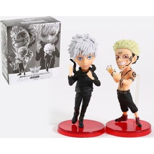 2pcs/set Jujutsu Kaisen Anime Figrue WCF Gojo Satoru Ryomen Sukuna Itadori Yuji WCF Figurine Model Doll Gift