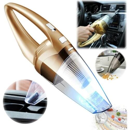 120W High Power Car Vacuum Cleaner Handheld Cordless Powerful Cyclone Suction Portable Rechargeable Vacuum Cleaner Quick Charge