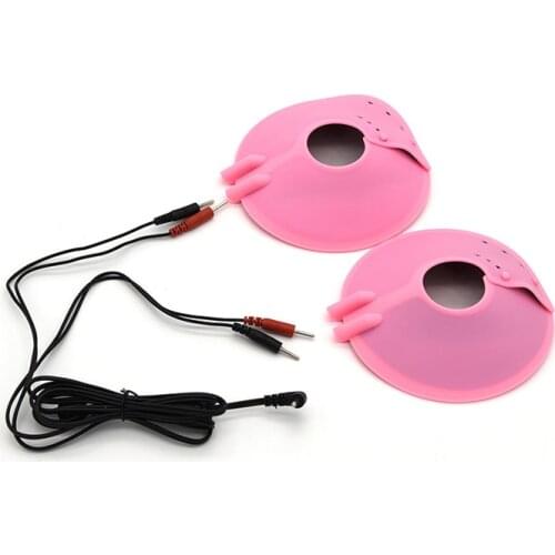 Electro Shock Nipple Paste Pads Breast Massage Enlarger Sex Toys For Woman Electric Shock Physiotherapy Massage Pad Sex Products