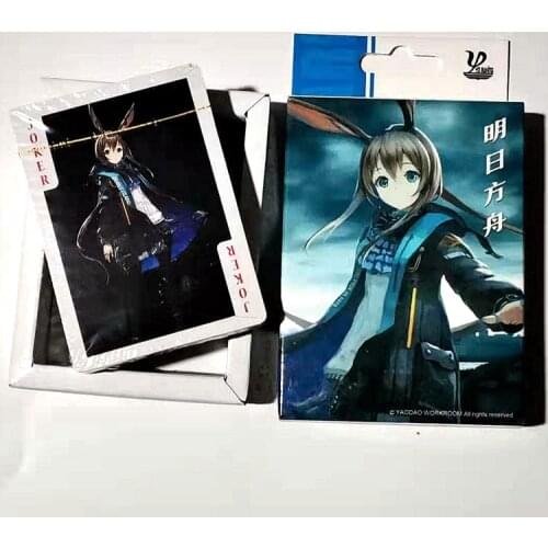 Anime Arknights Poker Cards Toy Exusiai Amiya Cosplay Board Game Cards With Box Collection Gift