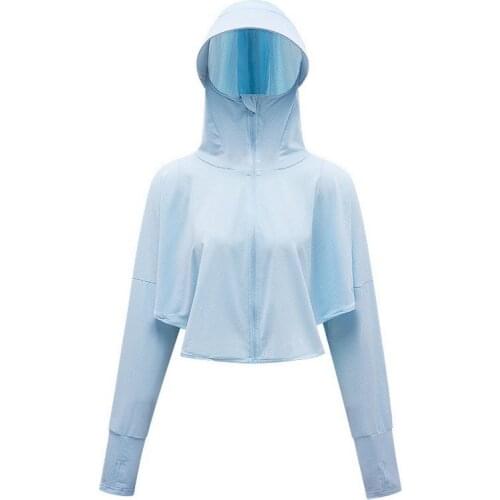 Summer Women UV Sun Protective Hooded Shirt Long Sleeve Sunscreen Clothes Breathable Cycling Coat Outdoor Shirt Cover
