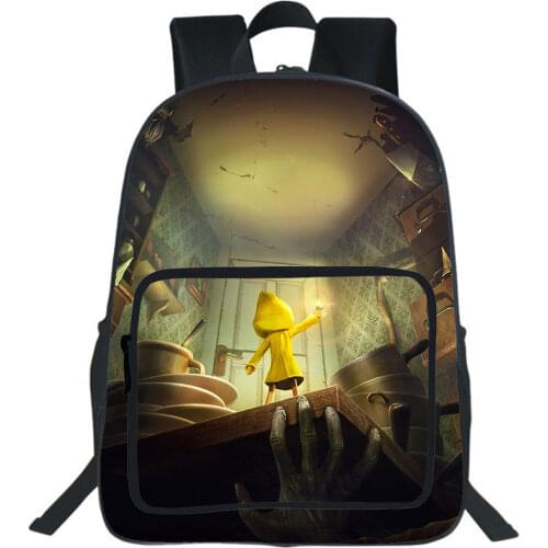 Game Little Nightmaresy School Bag Teens Large Capacity Double Layer Backpack All-match Simplicity Bookbag Casual Rucksack