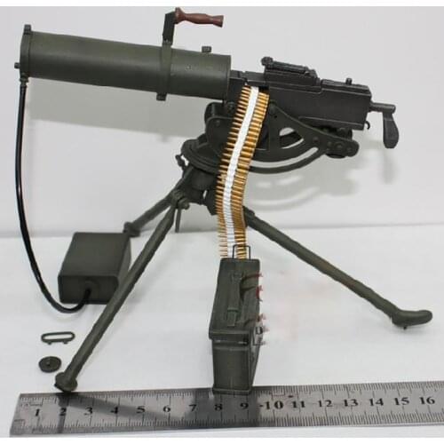 1/6 Scale Soldier Weapon Model Maxim Water-cooled Heavy Machine Gun 12'' Action Figure Scene Shooting Collection Cannot Launch