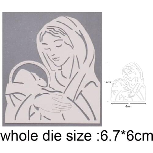 Mother holding Baby Metal Cutting Dies Stencils For Scrapbooking dies DIY Crafts Album Cards Making Embossing Die Cuts 2020 New
