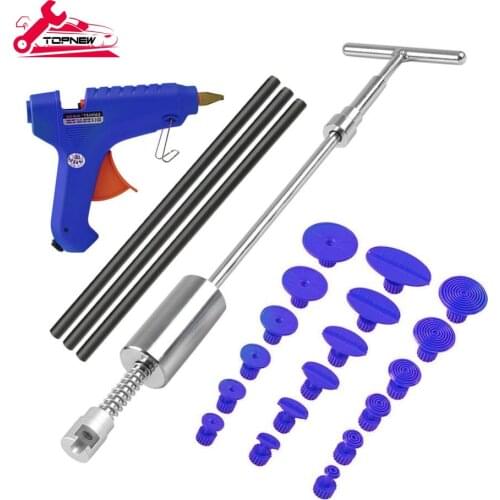 Paintless Dent Repair Remover Removal Tool Kit Professional Car Dent Remover Tools Slide Hammer Hot Glue Tap Down Kits