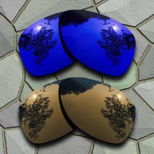 Violet Blue&Bronze Copper Sunglasses Polarized Replacement Lenses for Oakley Dispatch 2