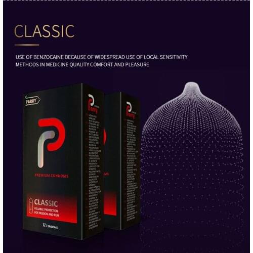 PARRY CONDOMS Ultra-thin Skin-friendly Condom With Large Oil Quantity For Men Natural And Safe High-quality Latex Condom