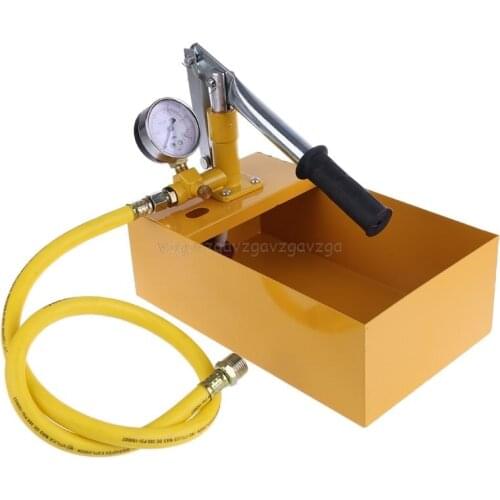 2.5MPa 25KG Water pressure gauge manometer Manual Hydraulic Test Pressure tester MeterWater Pump Machine with G1/2" Hose N25 19