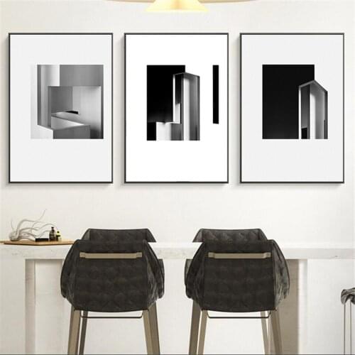 Modern Minimalist Poster Black and White Graffiti Casual Simple Print Canvas Picture Wall Art For Living Room Study Home Decor