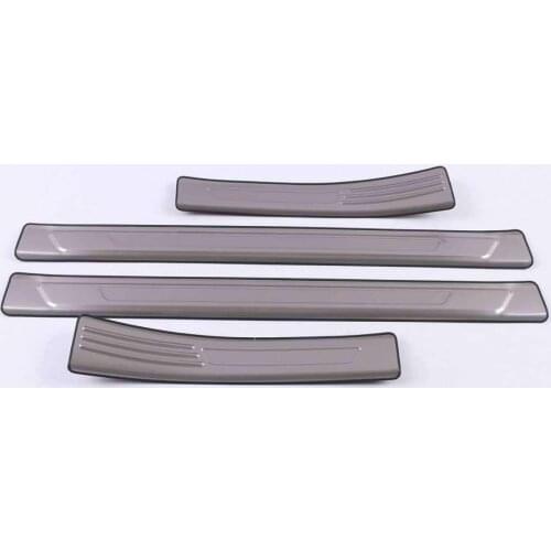Car-styling Stainless Steel Side Door Scuff Plate Door Sill Trim Fit Car accessories For Cadillac CT4 2020