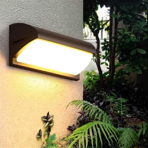 18/30W Outdoor Front Door Balcony Wall Lamp With Radar Motion Sensor Waterproof Courtyard Terrace Corridor Wall Light
