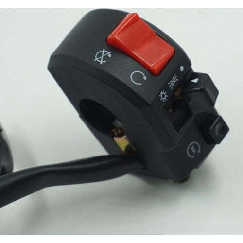 2Pcs Universal Motorcycle Handle Horn Light Switch for Huanglong 300cc/600cc Motorcycle Accessories