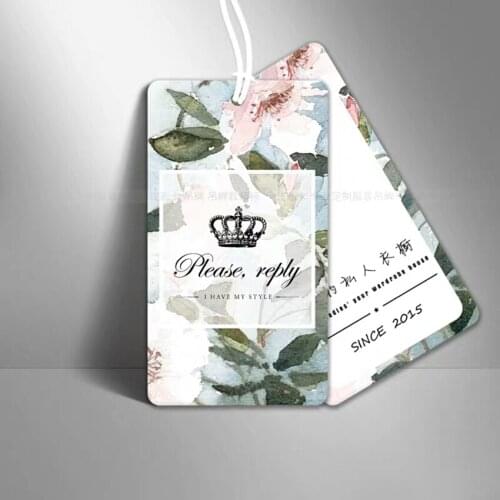 Zeqi free shipping custom hang tags personalized bag tag custom paper tags name tag paper 300gsm