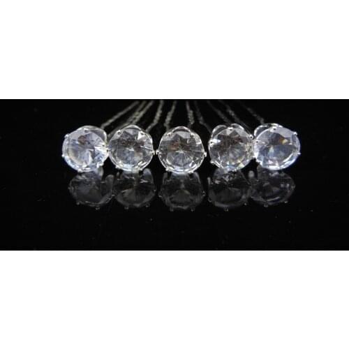 120 PCS 2015 New Fashion Wedding Bridal Prom Clear Crystal Hair Pins Hair Stick Clips Hair Accessory