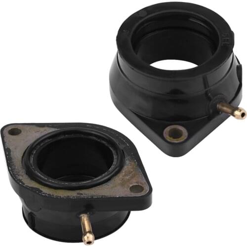 2PCS Motorcycle Carburetor Intake Manifold Boots Good Sealing Performance And Oil Resistant Fit For YAMAHA V-Star 1100 1999-2011