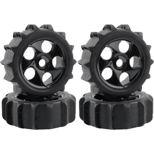4Pcs RC 1/8 Paddles Snow Sand Tires Tyres Fit HPI AKA 1:8 Off-Road Buggy Wheels 1:8 Off-Road Short Card Beach Tire for RC Car