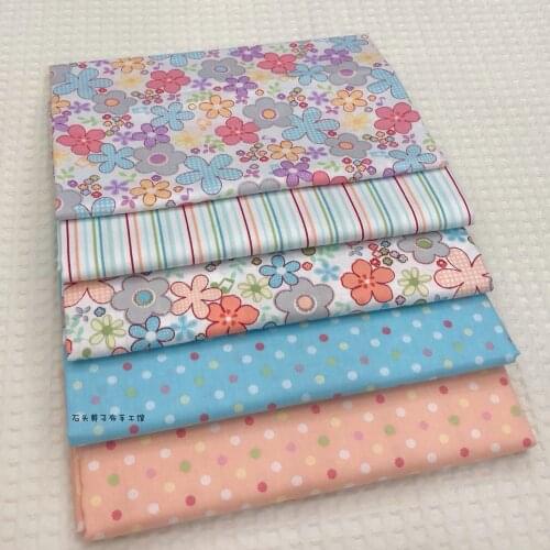 50*160cm Geometric Flower Series Pure Cotton Twill Bedding Quilt Handmade DIY Tablecloth Curtain Cotton Fabric