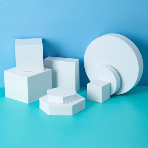 For Geometric Cube Foam Props Solid Color Photography Photo Background Table Shooting Photography 8 in 1 / set