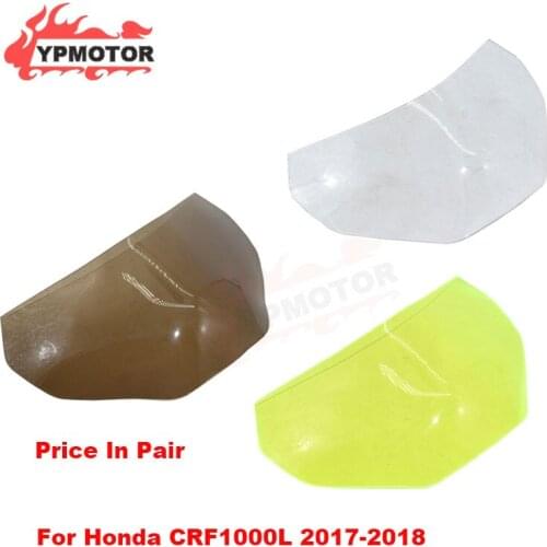 Motorcycle Acrylic Front Headlight Headlamp Screen Protection Len Cover Shield For HONDA Africa Twin CRF1000L 2017-2018