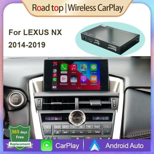 Wireless Apple CarPlay Android Auto Interface for Lexus NX 2014-2019, with MirrorLink AirPlay USB HDMI Camera Car Play Functions