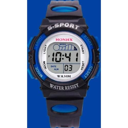 Waterproof Children Casual LED Sports Digital Watch Kids Alarm Date Wristwatch Clock Boys Gift Reloj Hombre Relogio Masculino