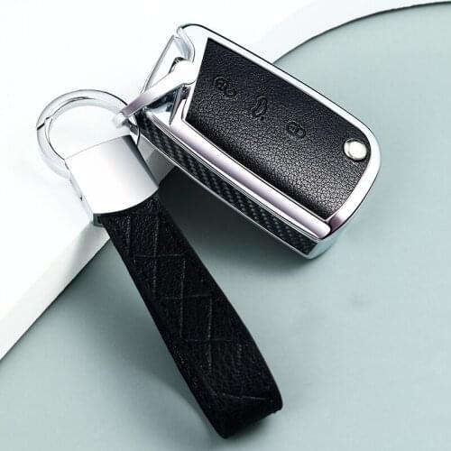 Car Key Case Cover For Volkswagen VW Golf 6 7 mk7 Seat Ibiza Magotan Bora Polo Tiguan Touran Passat B8 Leon Skoda Octavia Kodiaq